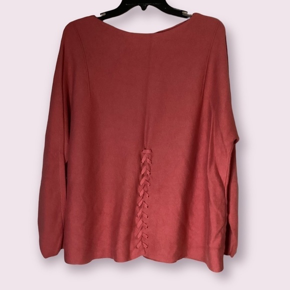 J. Jill Lace up back sweater (1st picture is back of - Picture 1 of 7
